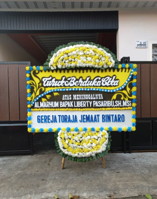 Papan Bunga Duka di Prabu Jaya